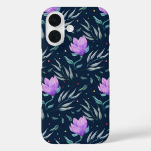 Midnight Bloom iPhone 16 Hoesje