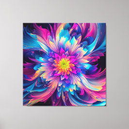 Midnight Bloom - Editie 002 Wrapped Canvas Art Afdruk