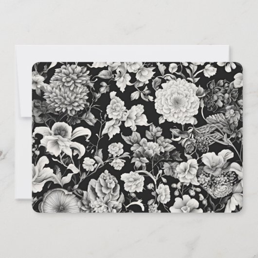 Midnight Bloom: Een donkere bloem Save The Date (Achterkant)