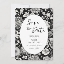 Midnight Bloom: Een donkere bloem Save The Date