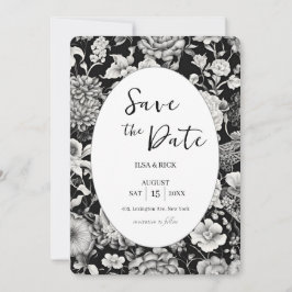 Midnight Bloom: Een donkere bloem Save The Date