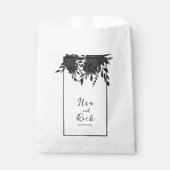 Midnight Bloom: een donkere bloemenbruiloft Bedankzakje (Voorkant)