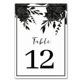 Midnight Bloom: een donkere bloemenbruiloft Kaart (Voorkant)