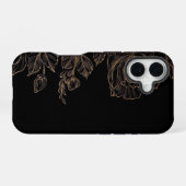 Midnight Bloom Elegance iPhone 16 Hoesje (Achterkant horizontaal)