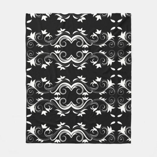 Midnight Bloom Fleece Blanket Deken (Voorkant)