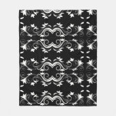 Midnight Bloom Fleece Deken (Voorkant)