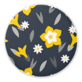 Midnight Bloom Keramische Knop (Voorkant)