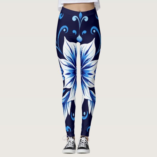 midnight bloom leggings (Voorkant)
