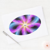 Midnight Bloom Ovale Sticker (Envelop)