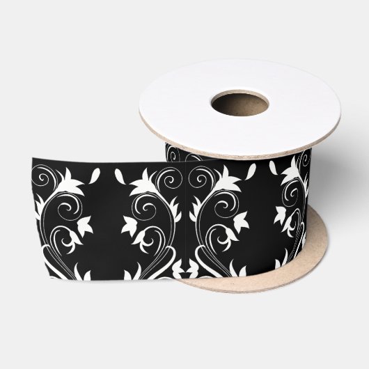 Midnight Bloom Satijnen Lint (Spoel)