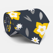 Midnight Bloom Stropdas (Opgerold)