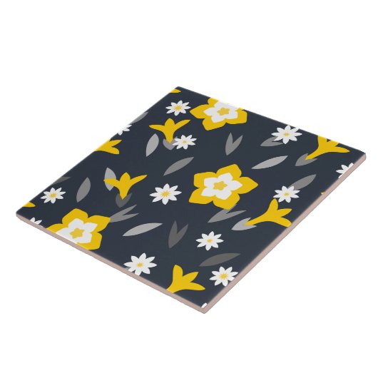 Midnight Bloom Tegeltje (Zijkant)