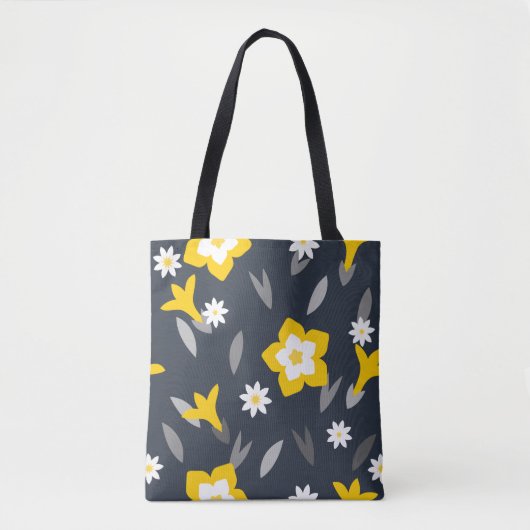 Midnight Bloom Tote Bag (Voorkant)