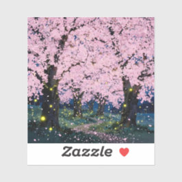 Midnight Bloom - Vierkante Vinyl  Sticker