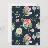 Midnight Bloom Virtual Baby shower Invitation (Achterkant)