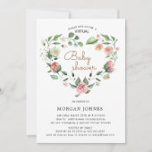 Midnight Bloom Virtual Baby shower Invitation (Voorkant)