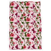 Midnight Bloom Vlinder Bloem Medium Cadeauzakje (Voorkant)