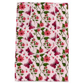 Midnight Bloom Vlinder Bloem Medium Cadeauzakje (Achterkant)