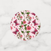 Midnight Bloom Vlinder Bloemmotief Confetti (Kleine voorkant)