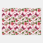 Midnight Bloom Vlinder Bloemstuk Inpakpapier Vel (Voorkant 2)