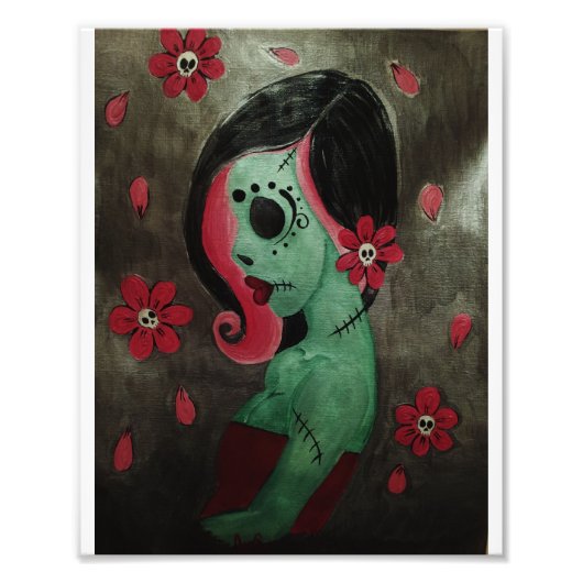 Midnight Bloomed Art Print Foto Afdruk (Voorkant)