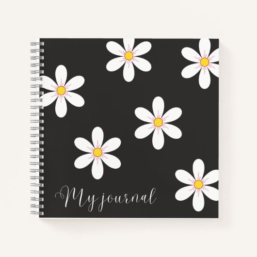 Midnight Blooms - Bloemdagboek Notitieboek (Voorkant)