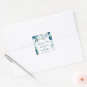Midnight Blooms Bruiloft Favor Sticker (Envelop)