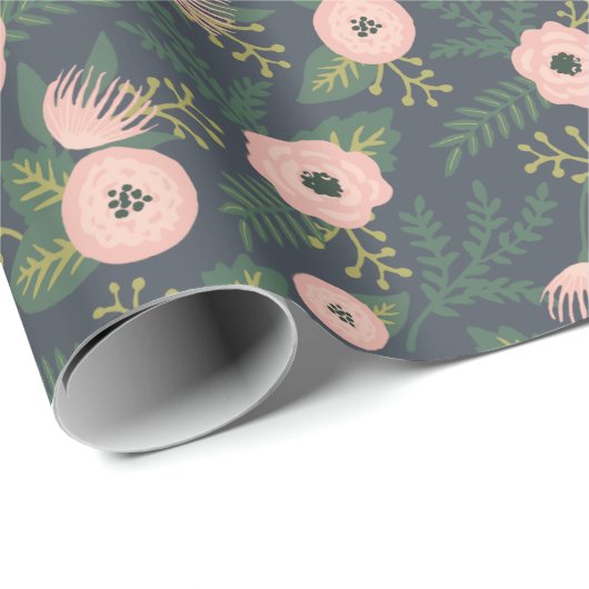 Midnight Blooms Cadeaupapier (Rol Hoek)