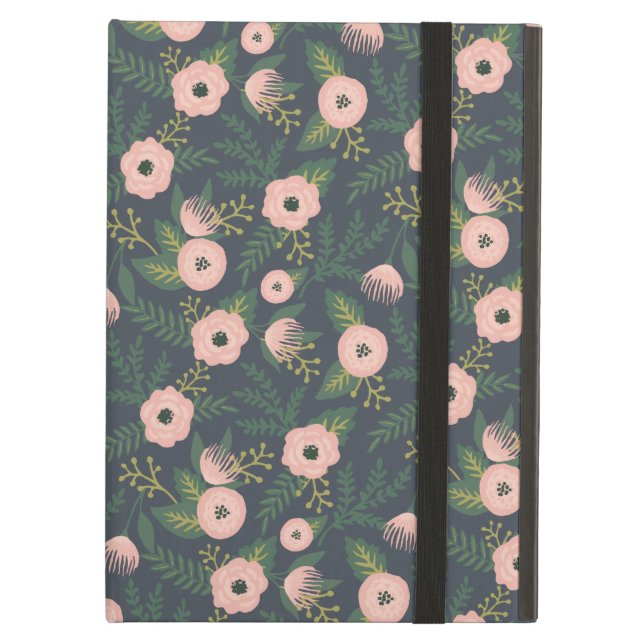 Midnight Blooms iPad Air Hoesje (Voorkant Gesloten)