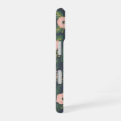 Midnight Blooms Monogram iPhone 16 Hoesje (Rechterkant)