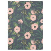 Midnight Blooms Monogram Klembord (Achterkant)