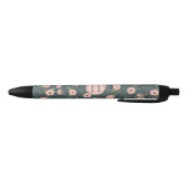 Midnight Blooms Monogram Zwarte Inkt Pen (Bodem)