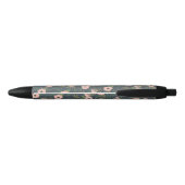 Midnight Blooms Monogram Zwarte Inkt Pen (Achterkant)