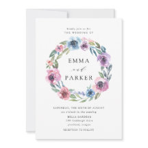 Midnight Blooms | Paarse en Blauwe Bloemige Bruilo