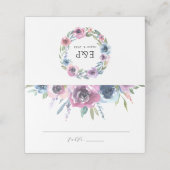 Midnight Blooms | Trouwen Plaatskaartje (Buitenkant ongevouwen)