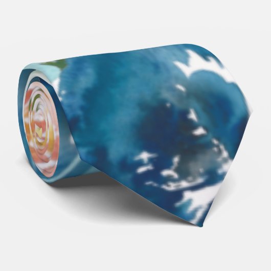 Midnight Blooms Wedding Attire Stropdas (Opgerold)