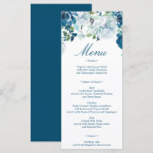 Midnight Blooms Wedding Menu (Voorkant / Achterkant)