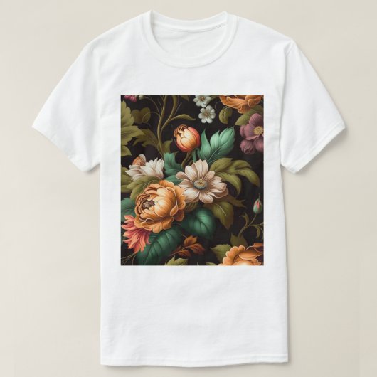 Midnight Blossom esthetisch T-shirt (Design voorkant)