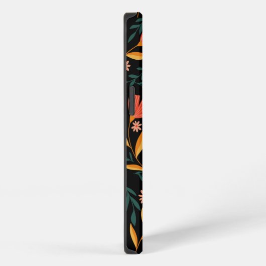 Midnight Blossom Floral iPhone Case iPhone Hoesje (Rechterkant)