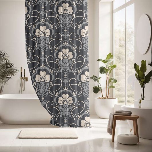 Midnight Blossom Harmony Douchegordijn