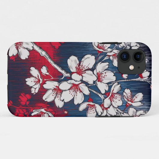 Midnight Blossom Hoesje (Achterkant (horizontaal))