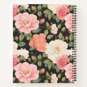 Midnight Blossom Journal Rozen in Blush Notitieboek (Achterkant)