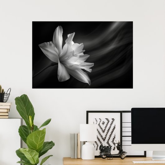 Midnight Blossom Print, Value Poster papier (mat) (Thuiskantoor)