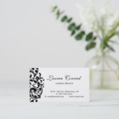 Midnight Blossom-white met Monogram Visitekaartje (Staand voorkant)