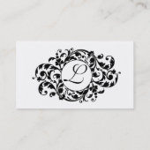 Midnight Blossom-white met Monogram Visitekaartje (Achterkant)