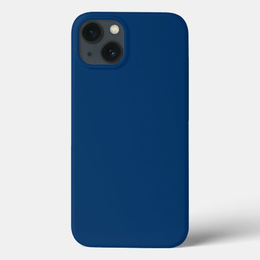 Midnight Blue Aangepaste iPhone Case (Achterkant)