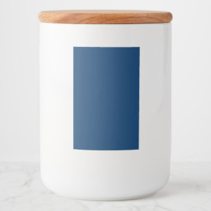 Midnight Blue Aangepaste Keramische Opbergpot Voedselcontainer Etiket