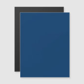 Midnight Blue Aangepaste Magnetische Kaart – Strak Uitnodiging (Voorkant / Achterkant)