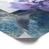 Midnight Blue Anemone, Poster (Hoek)