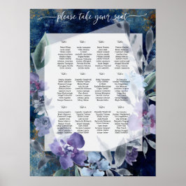 Midnight Blue Anemone, Poster